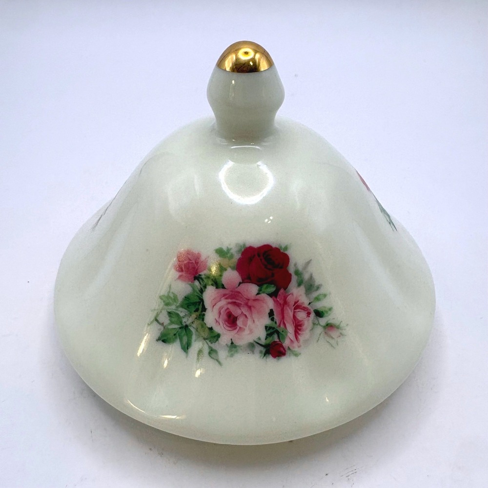 Baum Bros Formalities Victorian Rose Teapot Replacement Lid 4.25 Inch Gold Trim